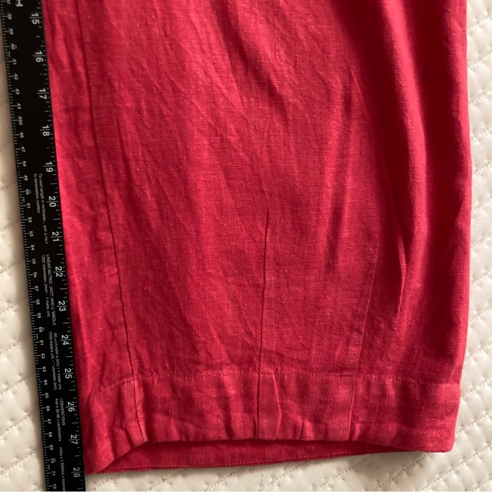 High-Waist Red Wide-Leg Pants - Picture 13 of 15